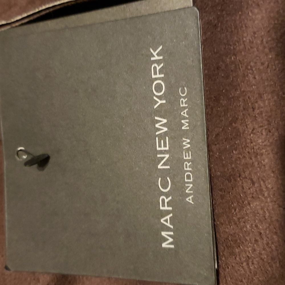 MARC NEW YORK FAUX LEATHER Trench Coat (color is Decadent Chocolate) - Picture 13 of 14